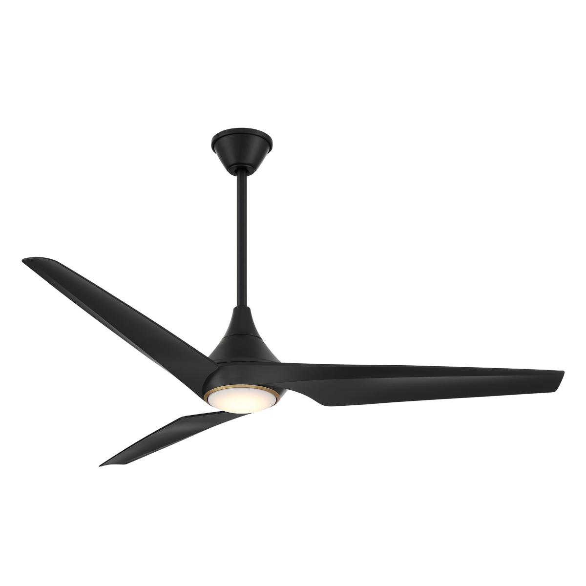 Switch 60" 3-Blade LED Smart Dual Mount Ceiling Fan, Black Coal - Bees Lighting