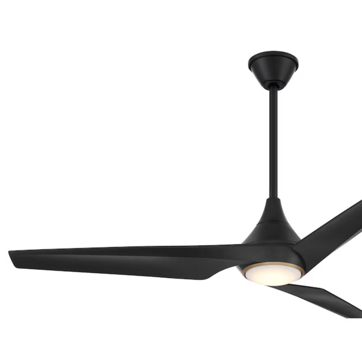 Switch 60" 3-Blade LED Smart Dual Mount Ceiling Fan, Black Coal