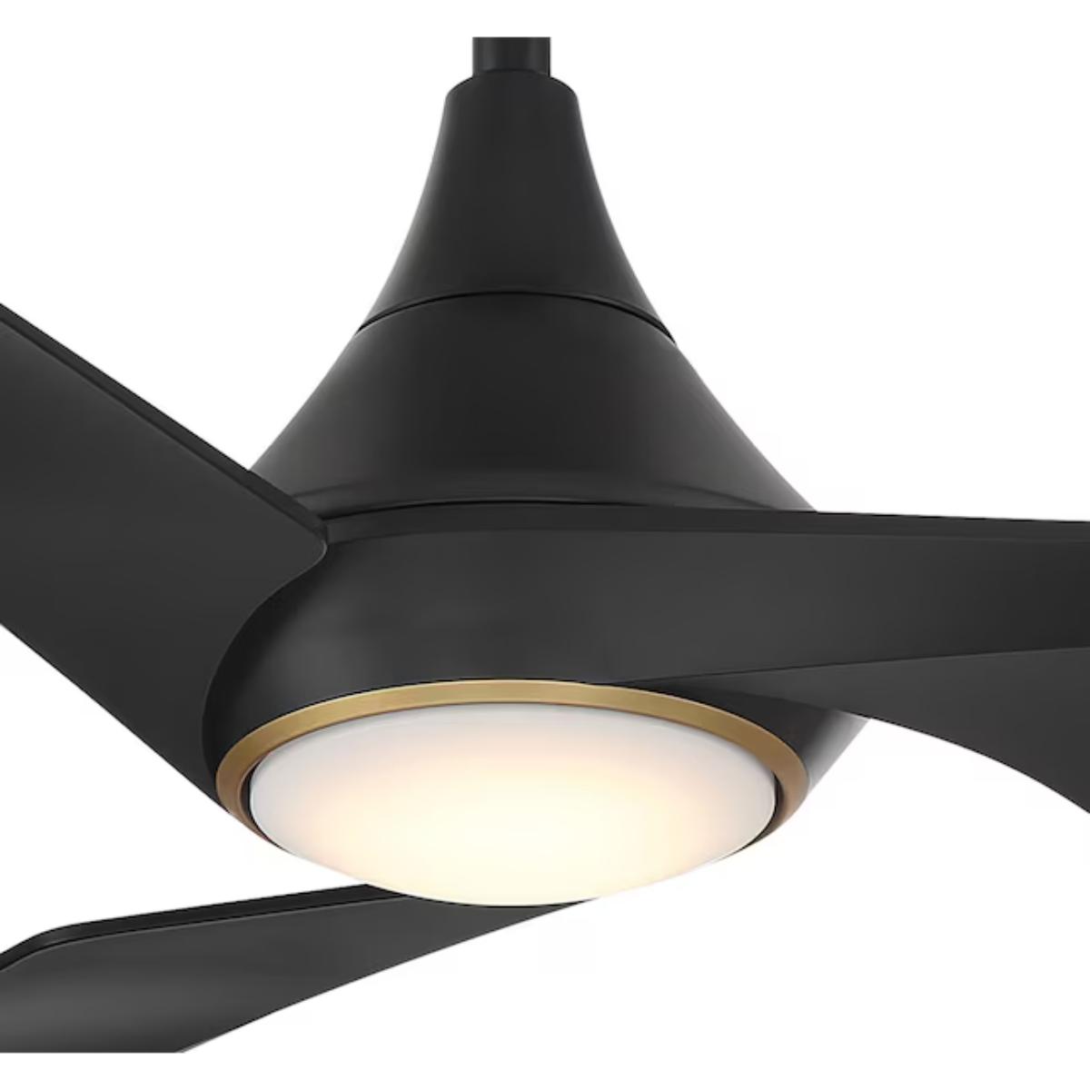 Switch 60" 3-Blade LED Smart Dual Mount Ceiling Fan, Black Coal