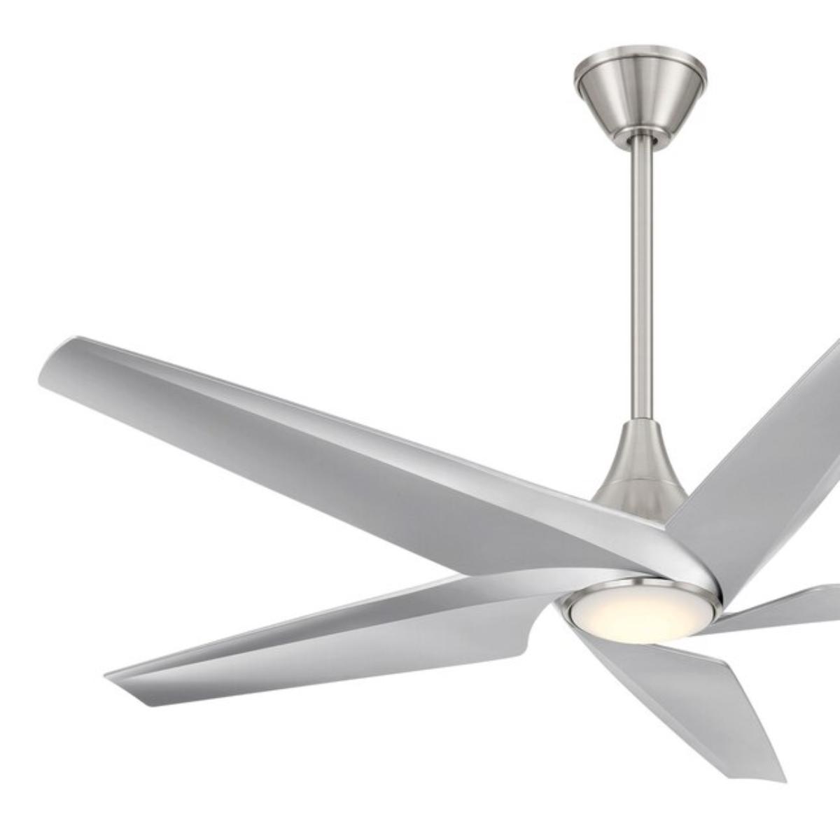 Switch 60" 5-Blade LED Smart Dual Mount Ceiling Fan, Brushed Nickel