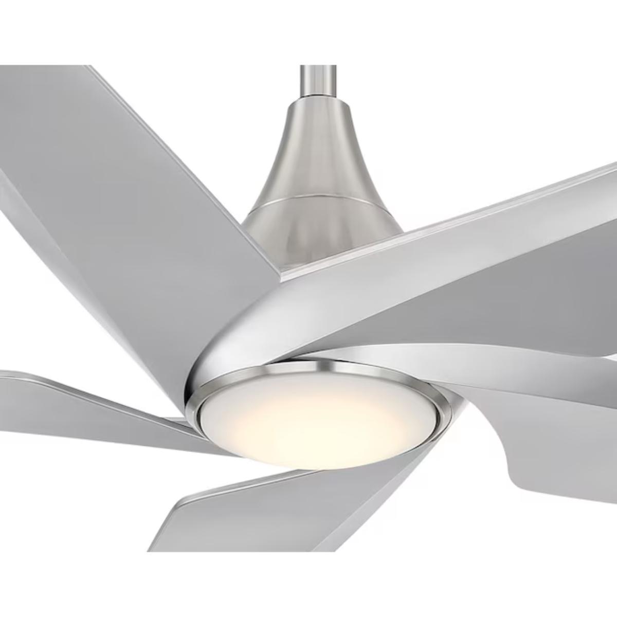 Switch 60" 5-Blade LED Smart Dual Mount Ceiling Fan, Brushed Nickel