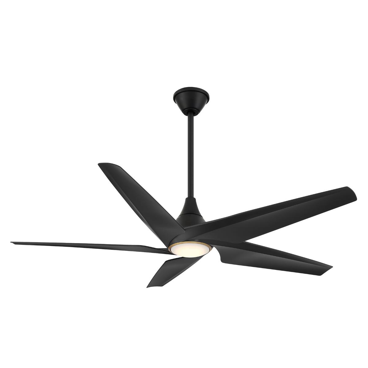 Switch 60" 5-Blade LED Smart Dual Mount Ceiling Fan, Black Coal - Bees Lighting