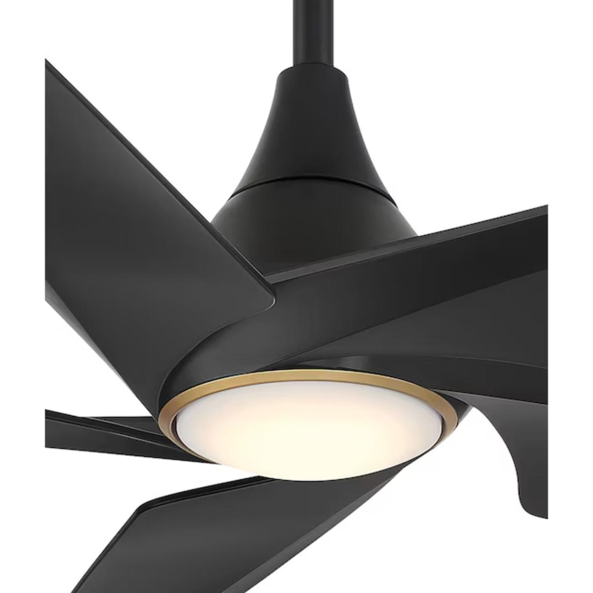 Switch 60" 5-Blade LED Smart Dual Mount Ceiling Fan, Black Coal - Bees Lighting