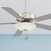 Contractor Uni-Pack LED 52" Ceiling Fan with Pull Chain, Burnished Nickel - Bees Lighting