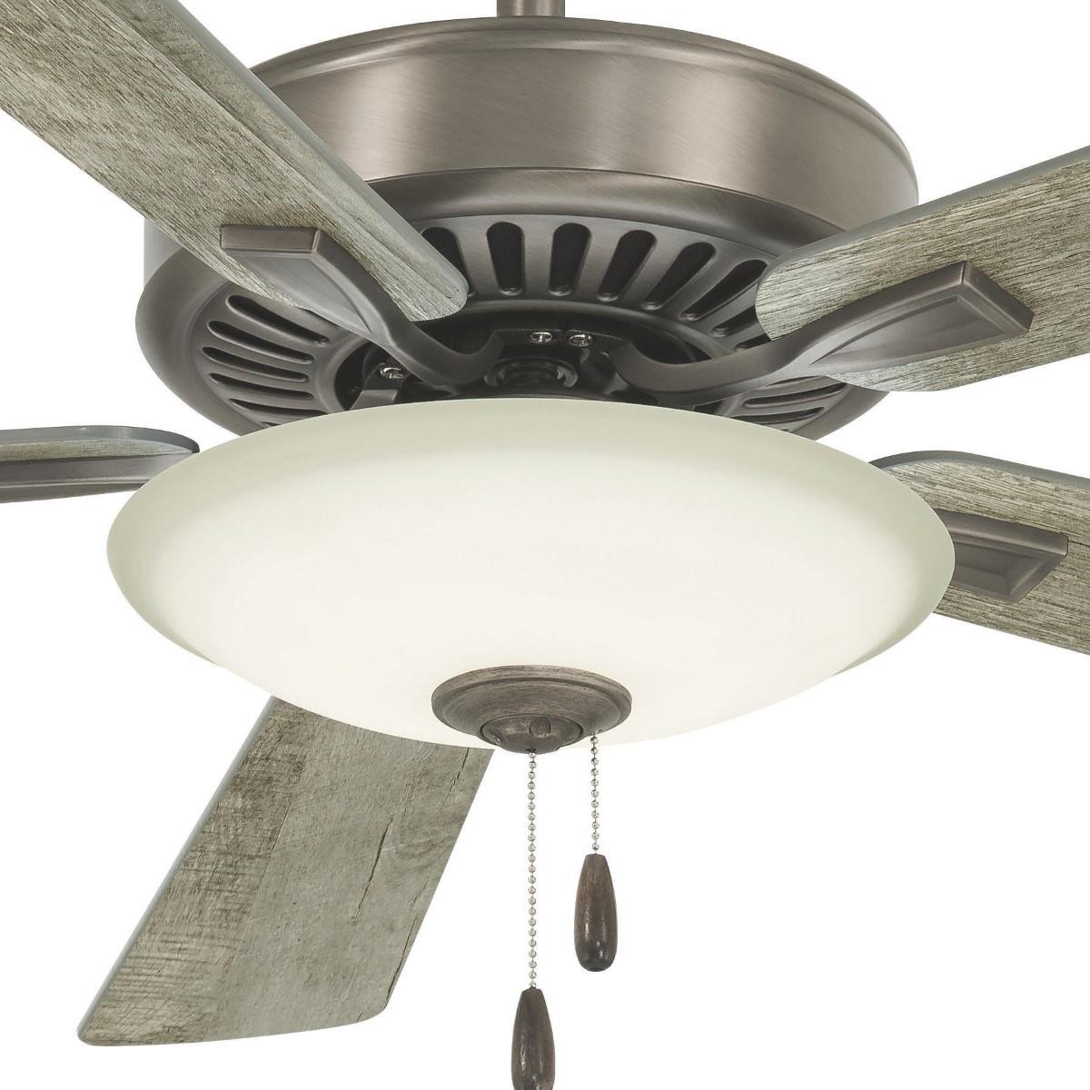 Contractor Uni-Pack LED 52" Ceiling Fan with Pull Chain, Burnished Nickel - Bees Lighting