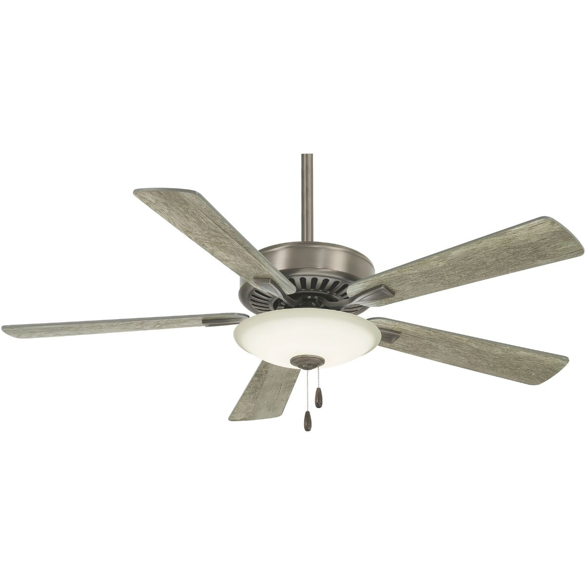 Contractor Uni-Pack LED 52" Ceiling Fan with Pull Chain, Burnished Nickel - Bees Lighting