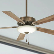 Contractor Uni-Pack LED 52" Ceiling Fan with Pull Chain, Heirloom Bronze - Bees Lighting