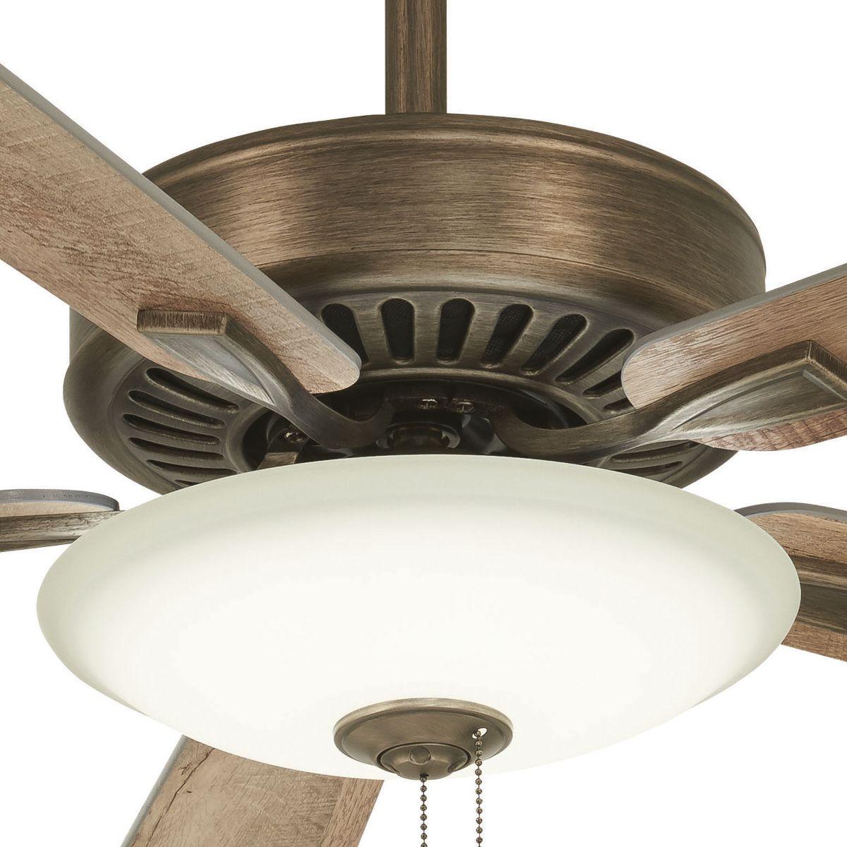 Contractor Uni-Pack LED 52" Ceiling Fan with Pull Chain, Heirloom Bronze - Bees Lighting
