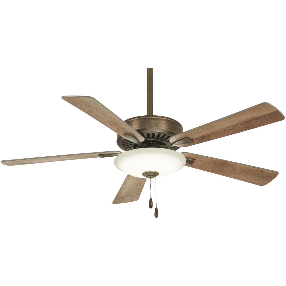 Contractor Uni-Pack LED 52" Ceiling Fan with Pull Chain, Heirloom Bronze - Bees Lighting