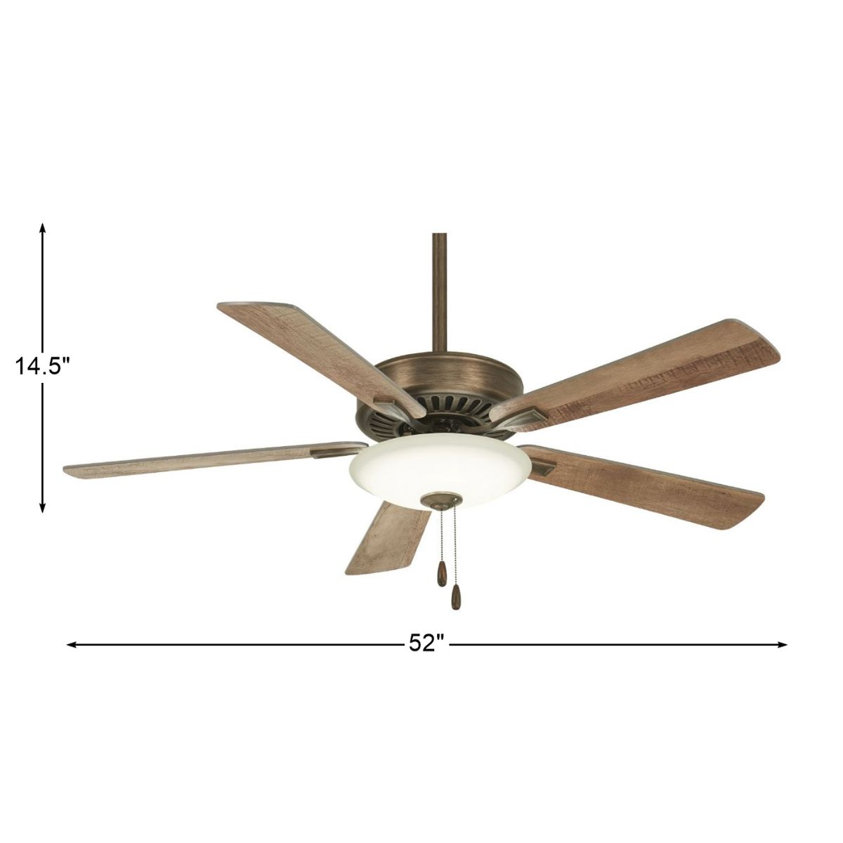 Contractor Uni-Pack LED 52 Inch Ceiling Fan With Light