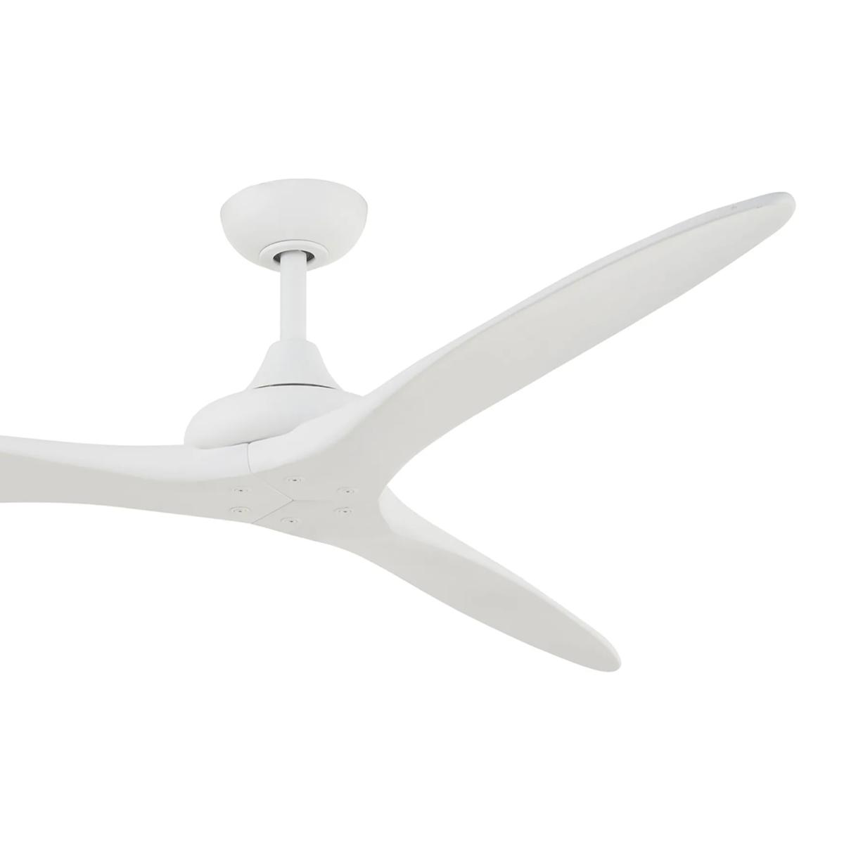 Vapor 60" Ceiling Fan with Remote, Flat White - Bees Lighting