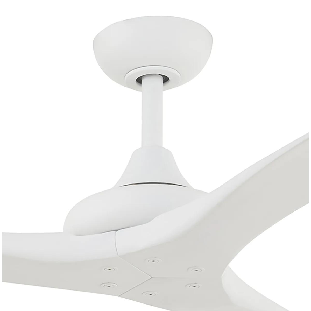 Vapor 60" Ceiling Fan with Remote, Flat White - Bees Lighting