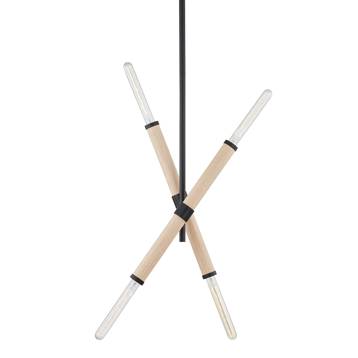 Cruiz 4 Lights Chandelier Black finish - Bees Lighting
