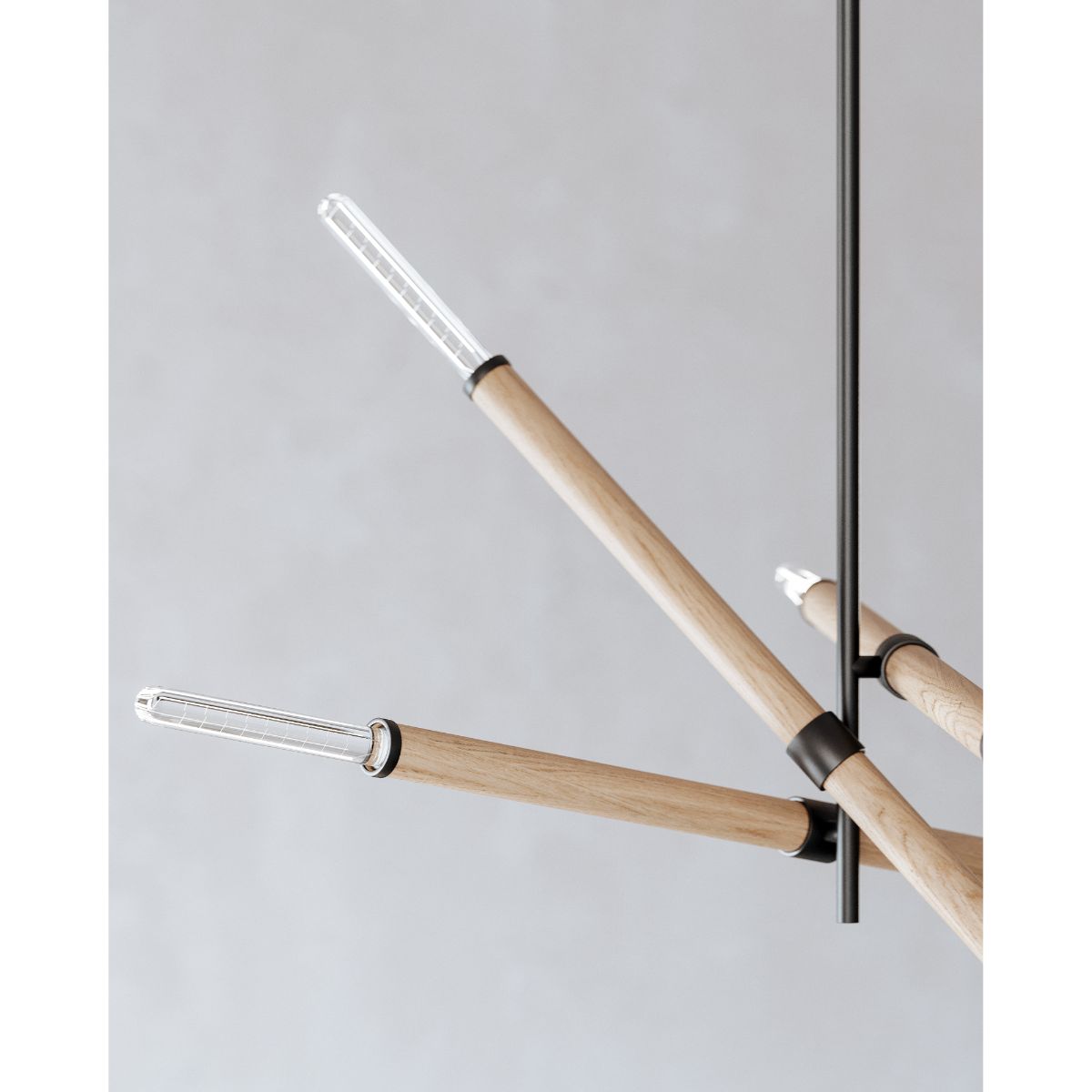 Cruiz 6 Lights Chandelier Black finish - Bees Lighting
