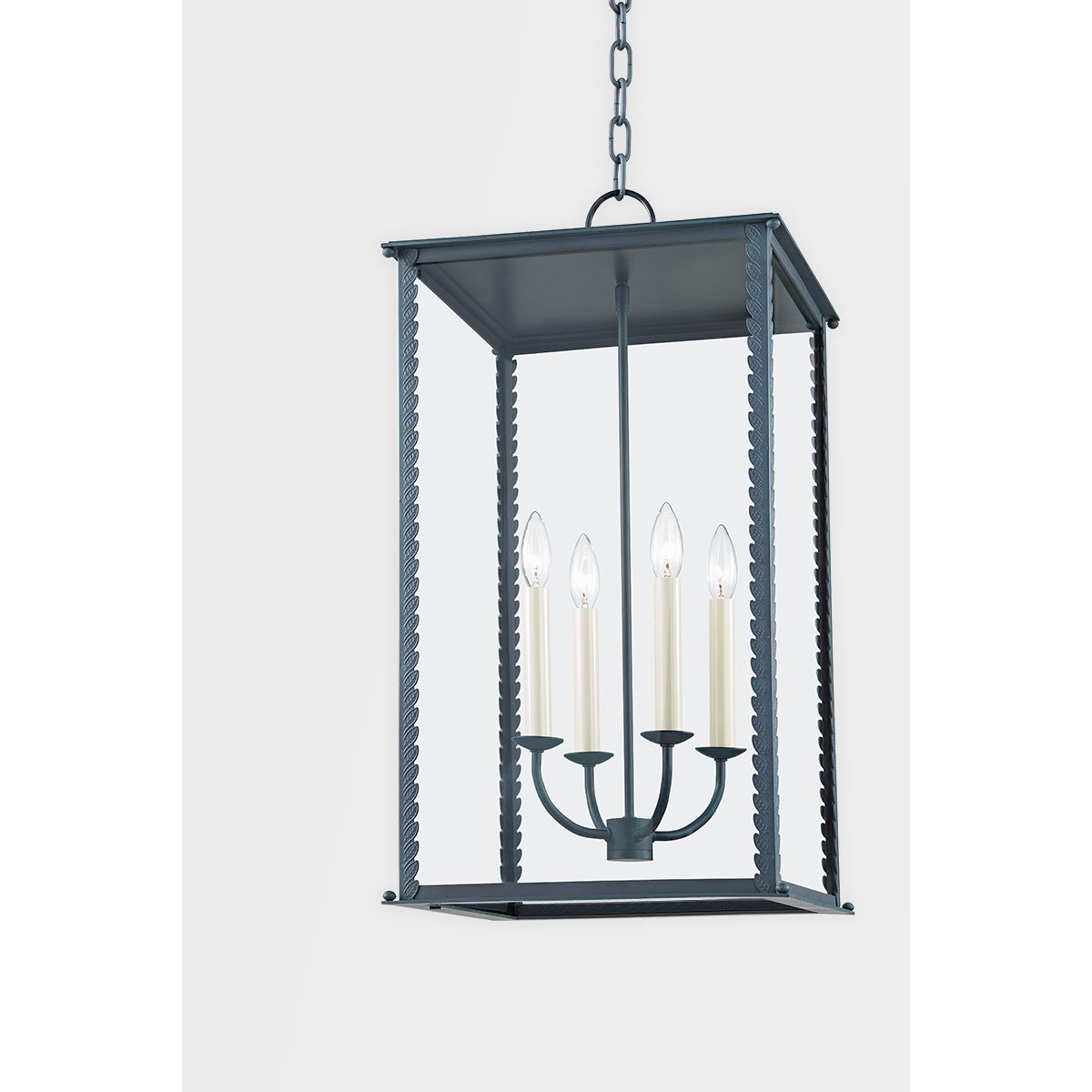 ZUMA 15 in. 4 Lights Outdoor Pendant Light Gray Finish - Bees Lighting