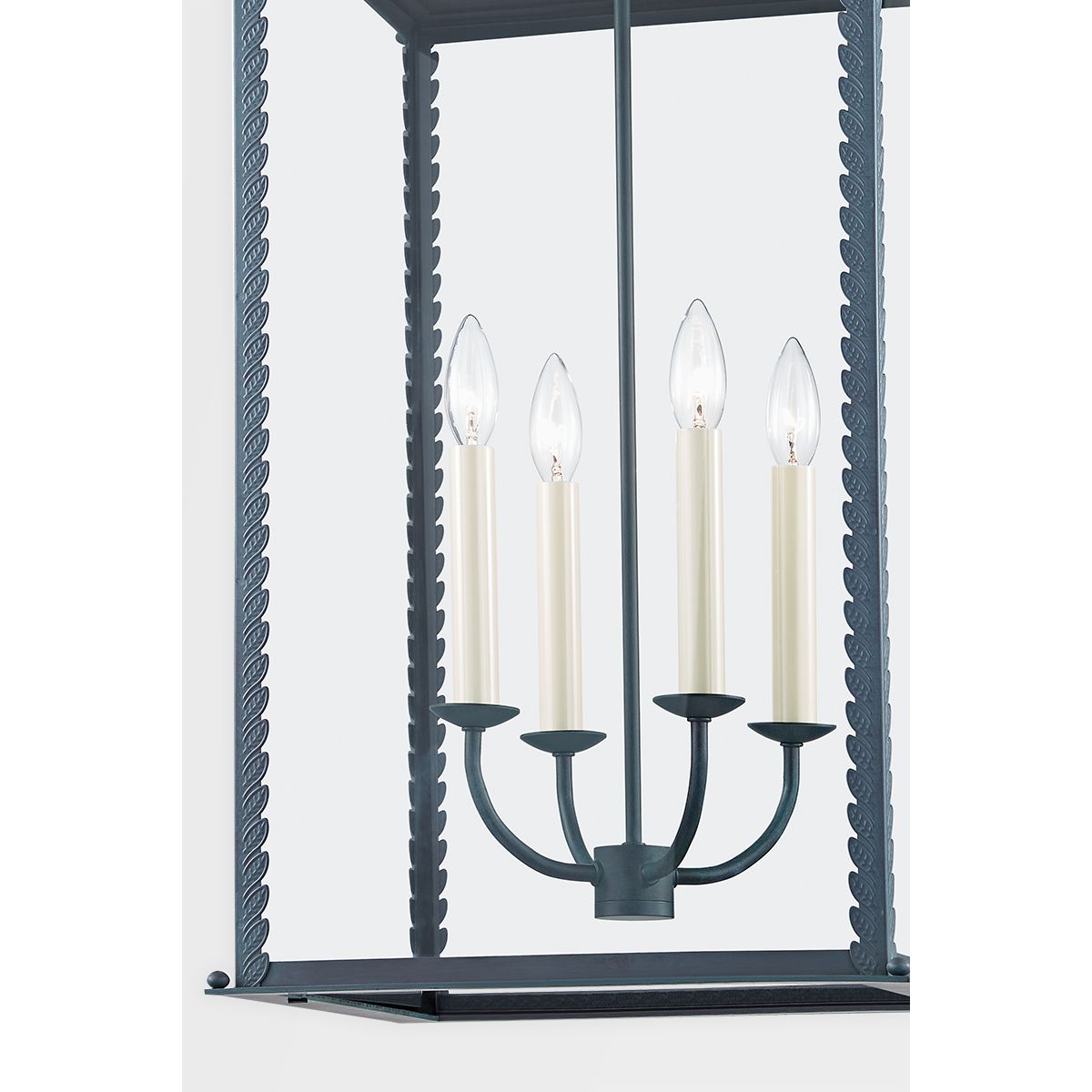 ZUMA 15 in. 4 Lights Outdoor Pendant Light Gray Finish - Bees Lighting