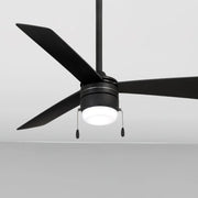 Vital LED 44" Black Coal Ceiling Fan with Pull Chain - Bees Lighting