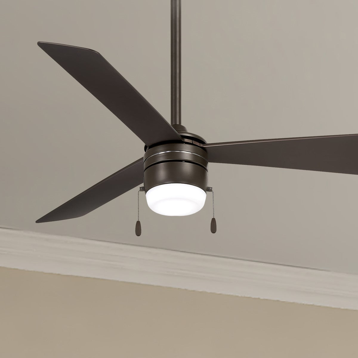 Vital LED 44" Oil Rubbed Bronze Ceiling Fan with Pull Chain - Bees Lighting