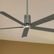 Clean LED 60" 5-Blade Grey Iron LED Ceiling Fan with Remote - Bees Lighting