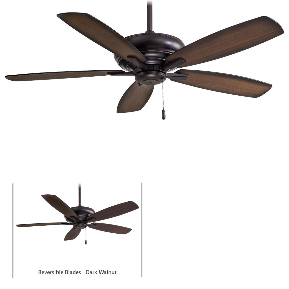 Kola 52" Kocoa Ceiling Fan with Pull Chain - Bees Lighting