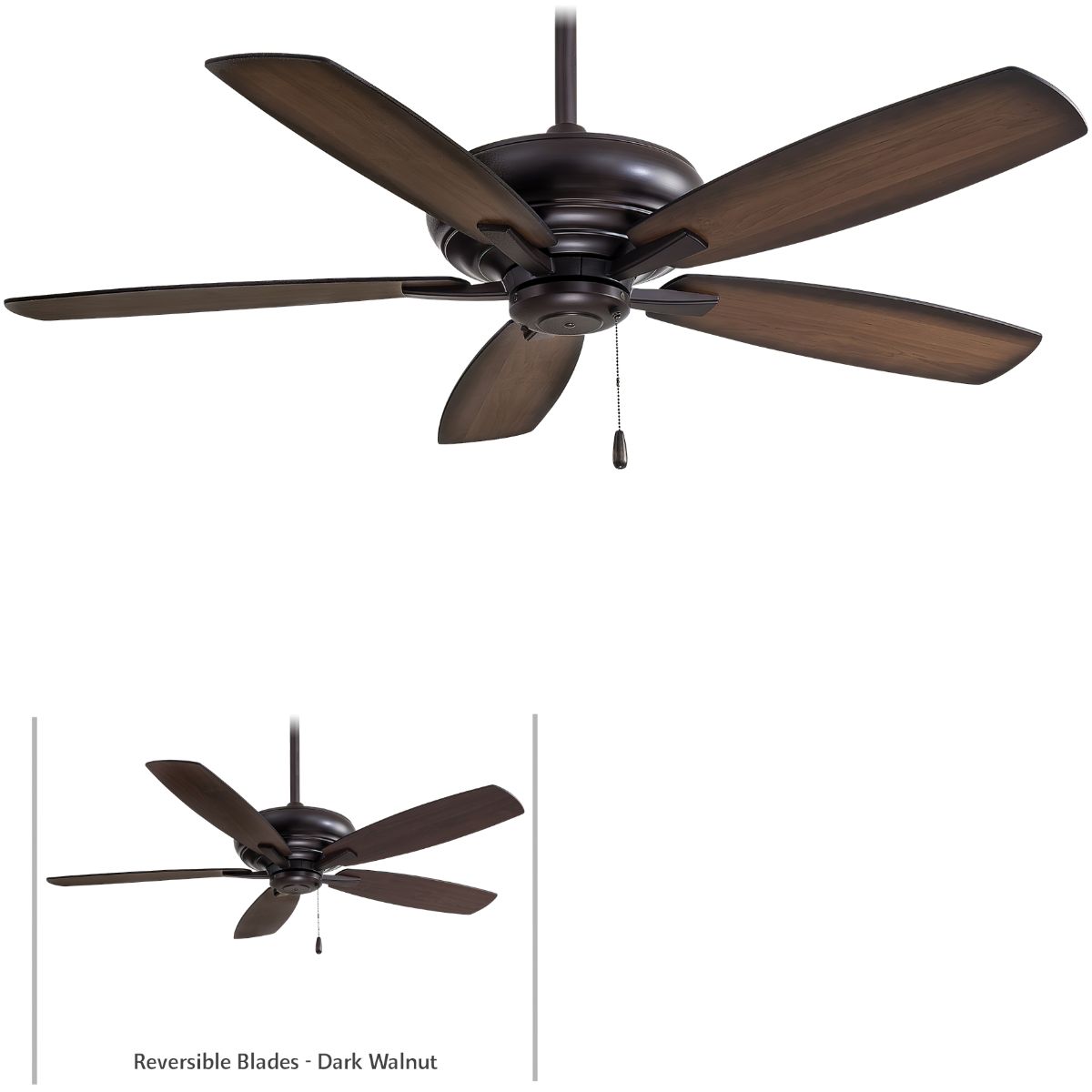 Kola 52" Kocoa Ceiling Fan with Pull Chain - Bees Lighting