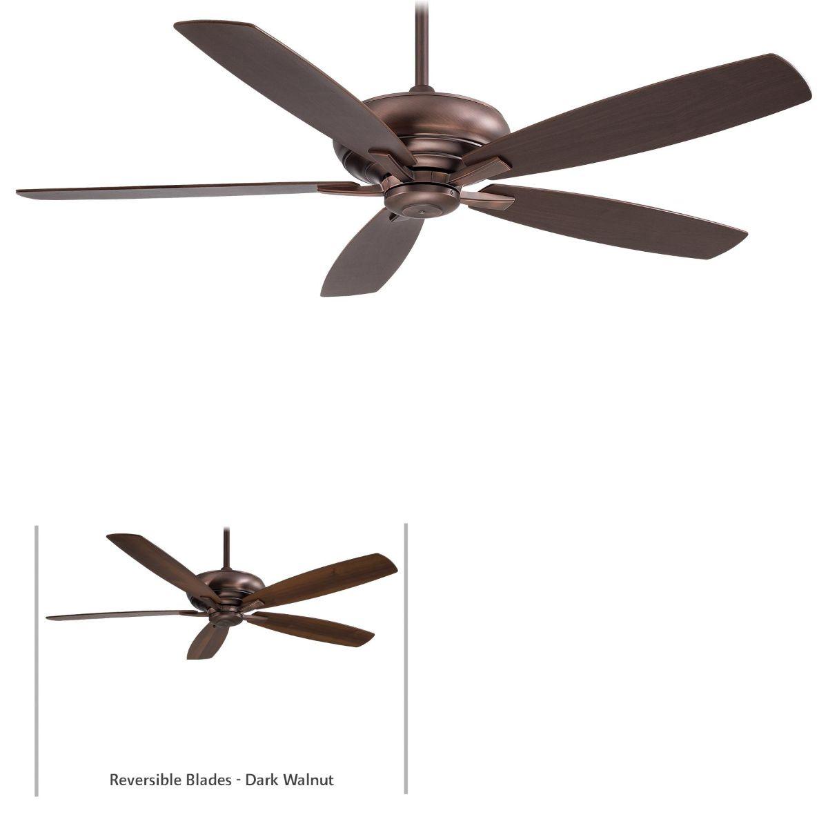 Kola XL 60" Bronze Large Ceiling Fan with Remote - Bees Lighting