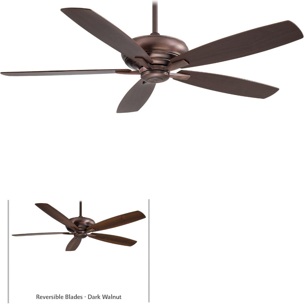 Kola XL 60" Bronze Large Ceiling Fan with Remote - Bees Lighting