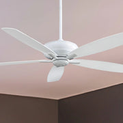 Kola XL 60" White Large Ceiling Fan with Remote - Bees Lighting