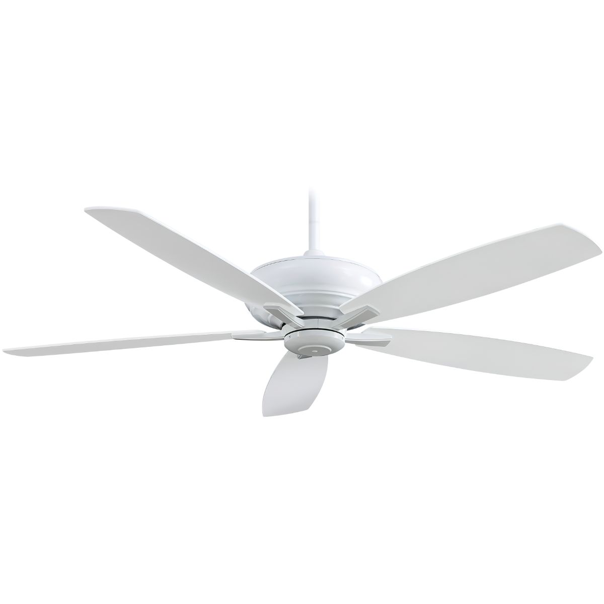 Kola XL 60" White Large Ceiling Fan with Remote - Bees Lighting