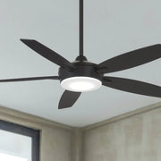 Espace LED 52" Black Coal Ceiling Fan with Light and Remote - Bees Lighting
