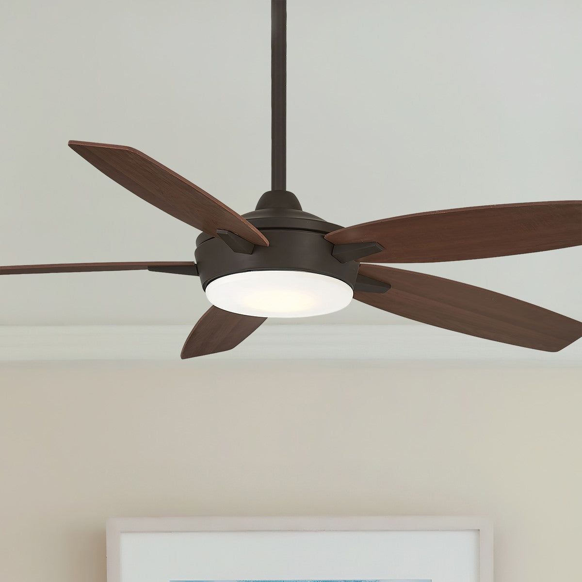 Espace LED 52" Bronze Ceiling Fan with Light and Remote - Bees Lighting