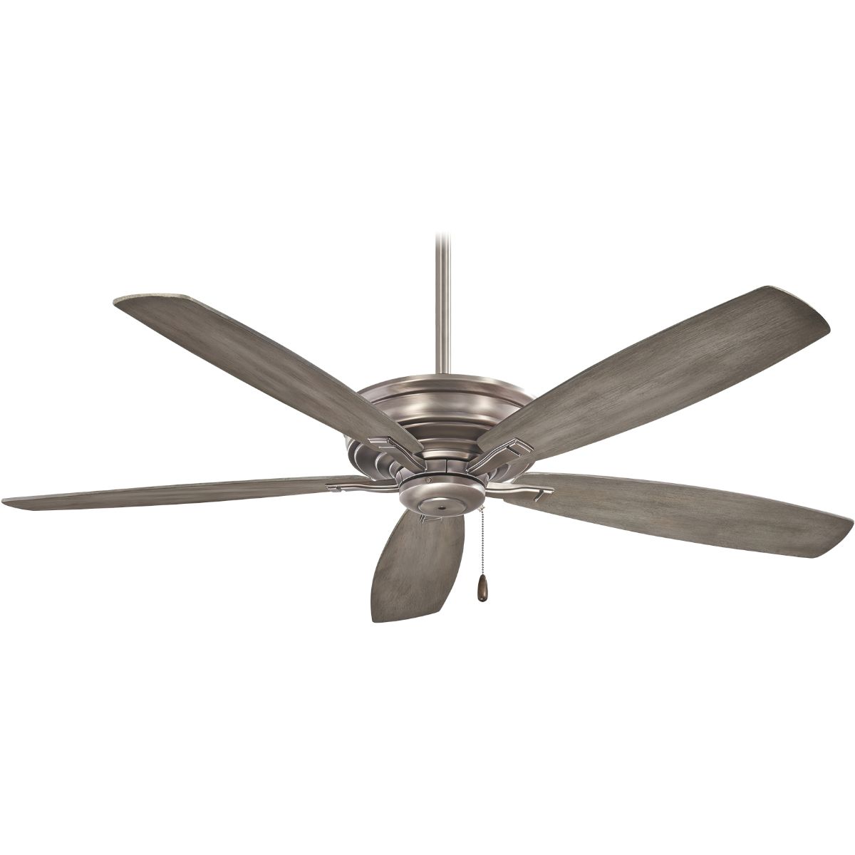 Kafe 52" Burnished Nickel Ceiling Fan with Pull Chain - Bees Lighting