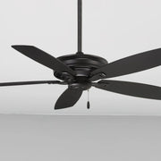 Kafe 52" Black Coal Ceiling Fan with Pull Chain - Bees Lighting