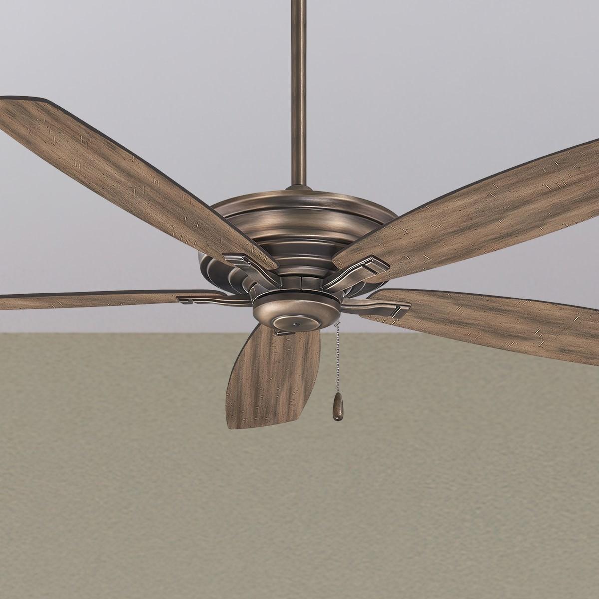 Kafe 52" Heirloom Bronze Ceiling Fan with Pull Chain - Bees Lighting