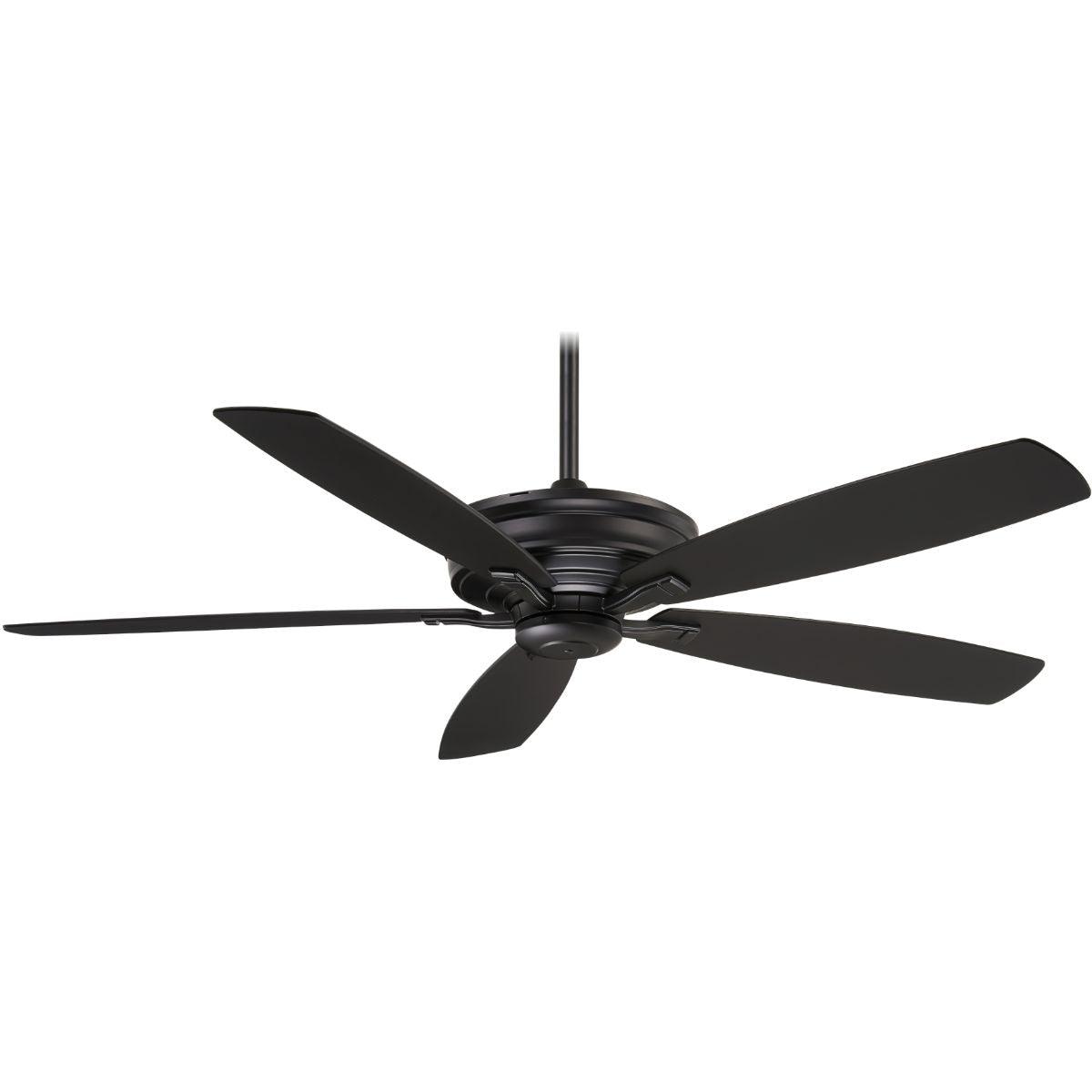 Kafe XL 60" Coal Large Ceiling Fan with Remote - Bees Lighting