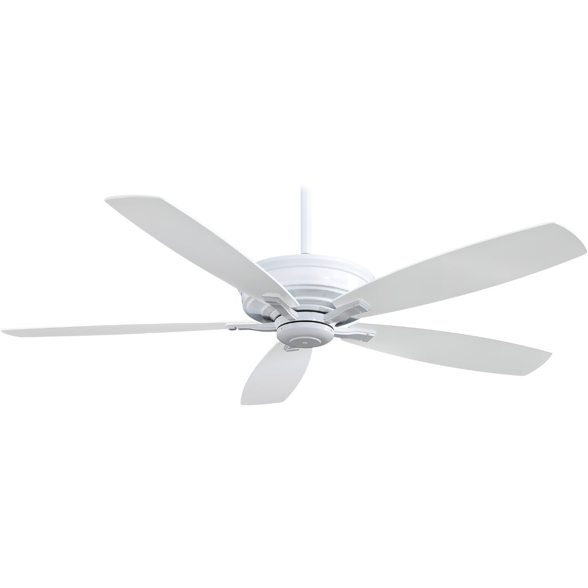 Kafe XL 60" White Large Ceiling Fan with Remote - Bees Lighting
