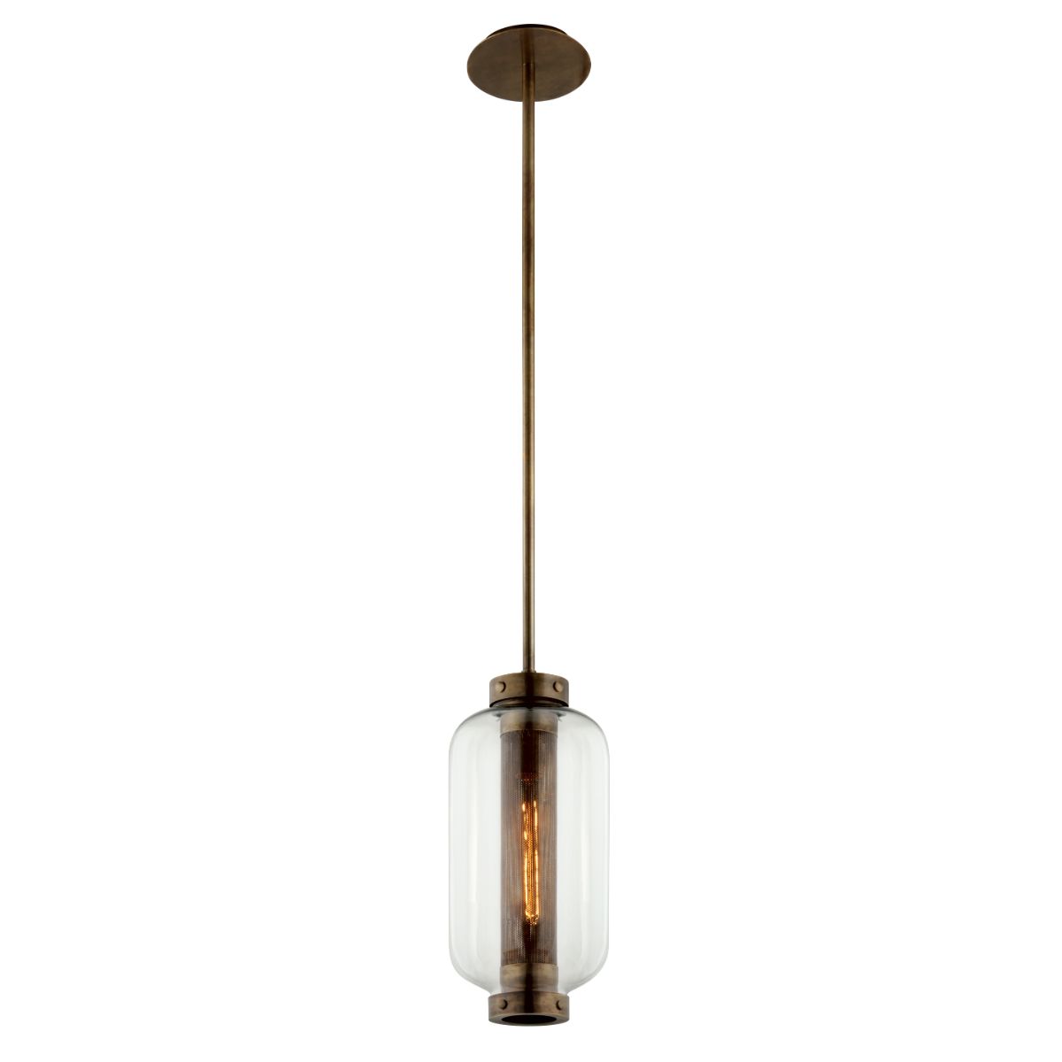 Atwater 8 in. Pendant Light Brass Finish