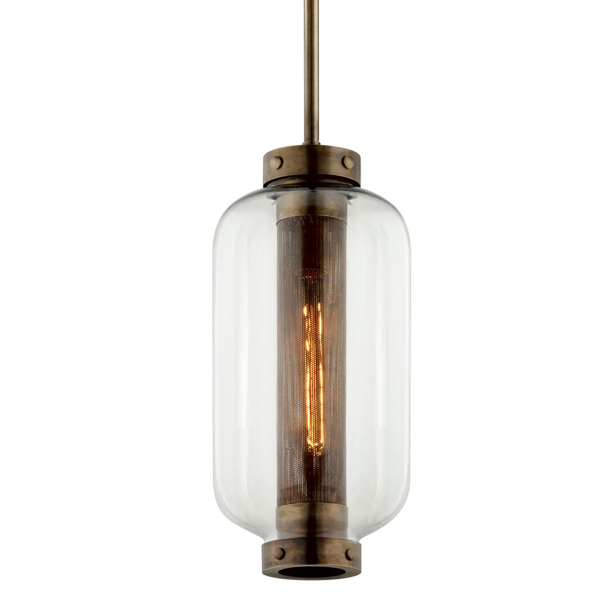 Atwater 8 in. Pendant Light Brass Finish