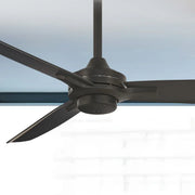 Rudolph 52" Black Coal Ceiling Fan with Wall Control - Bees Lighting
