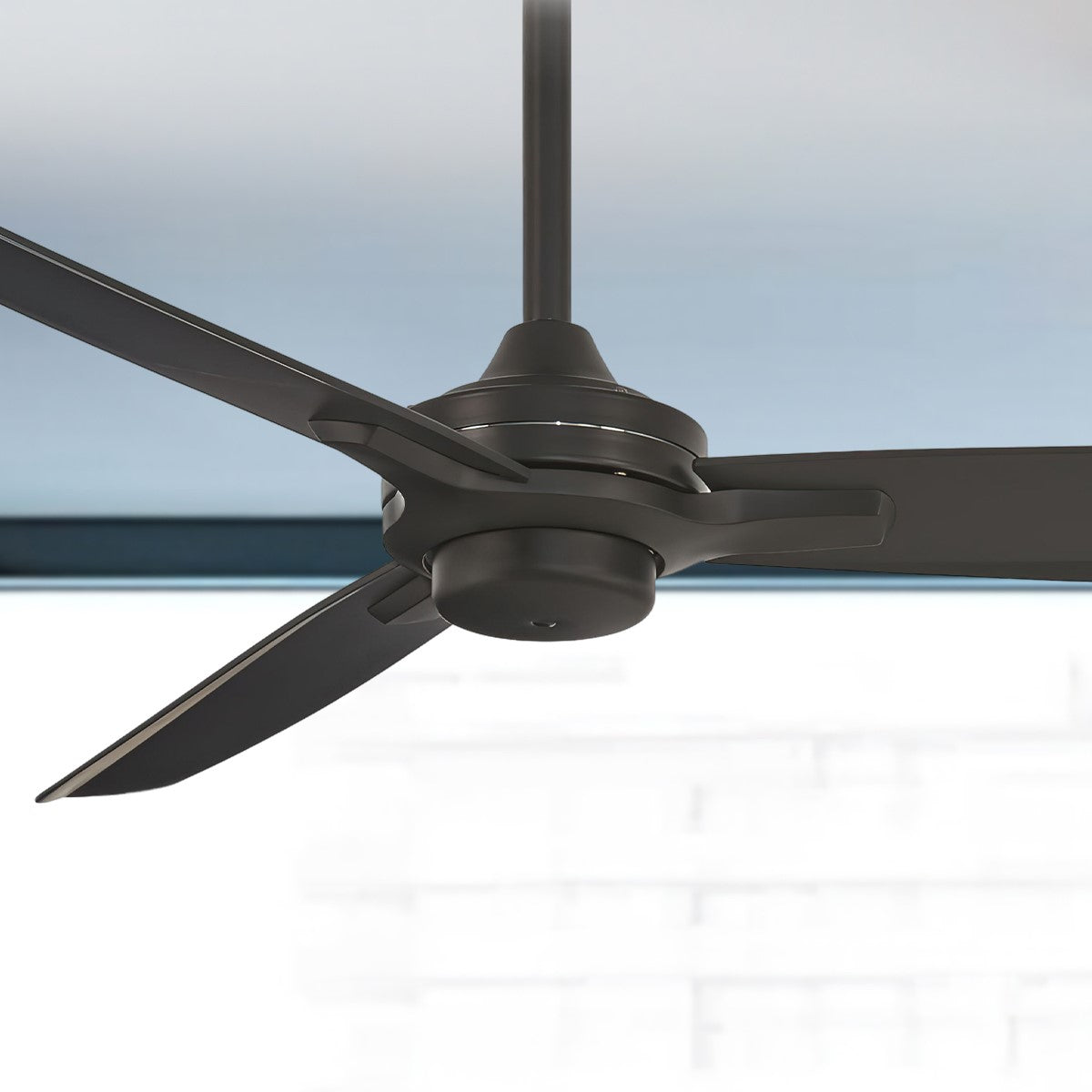 Rudolph 52" Black Coal Ceiling Fan with Wall Control - Bees Lighting