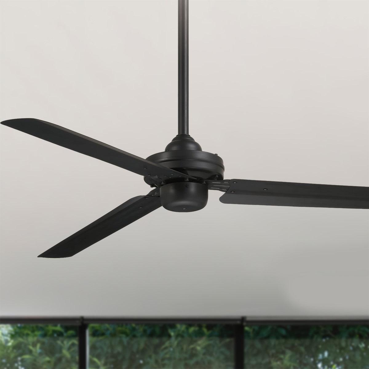 Steal 54 Inch Ceiling Fan With Wall Control - Bees Lighting