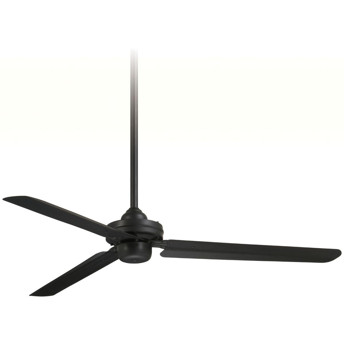 Steal 54" 3-Blade Coal Ceiling Fan with Wall Control - Bees Lighting