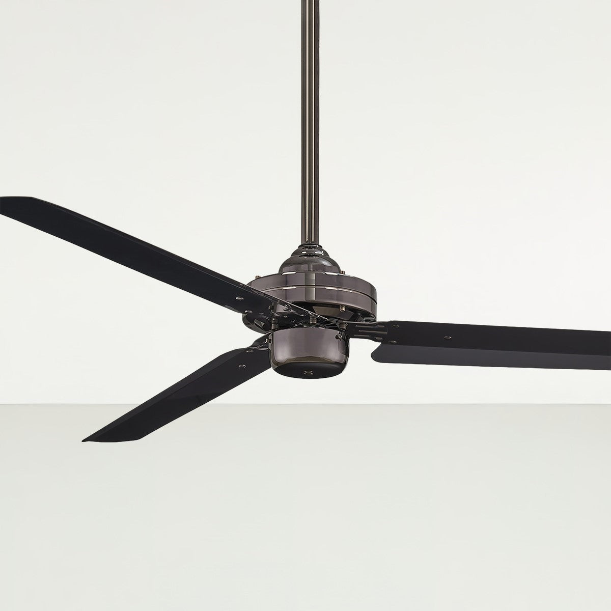 Steal 54" 3-Blade Gun Metal Ceiling Fan with Wall Control - Bees Lighting