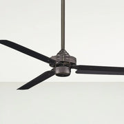 Steal 54" 3-Blade Gun Metal Ceiling Fan with Wall Control - Bees Lighting