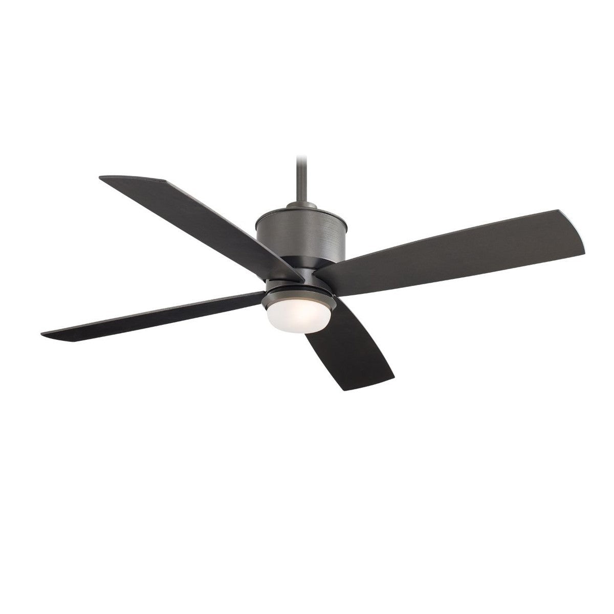Strata LED 52" Smoked Iron Outdoor Ceiling Fan with Remote - Bees Lighting