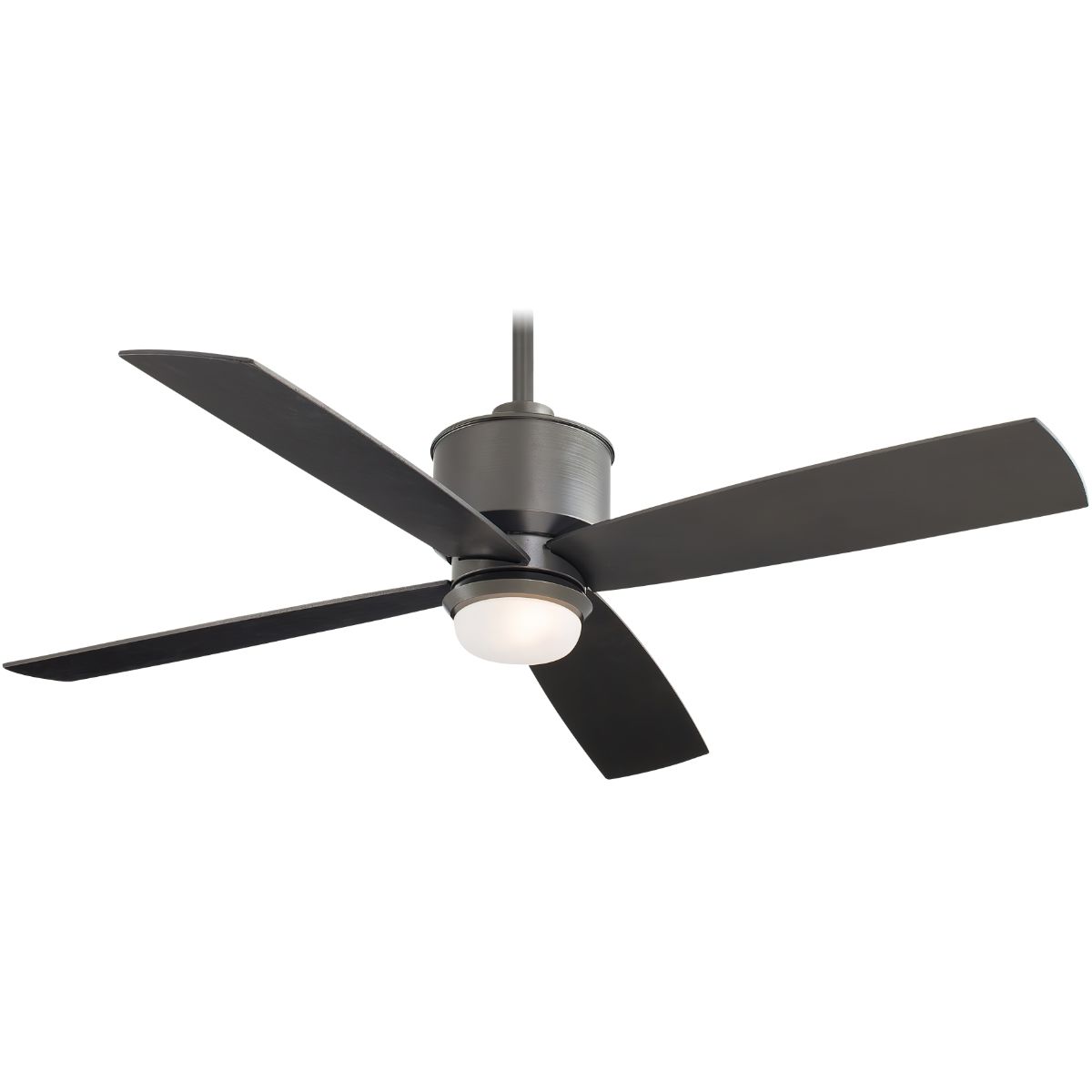 Strata LED 52" Smoked Iron Outdoor Ceiling Fan with Remote - Bees Lighting