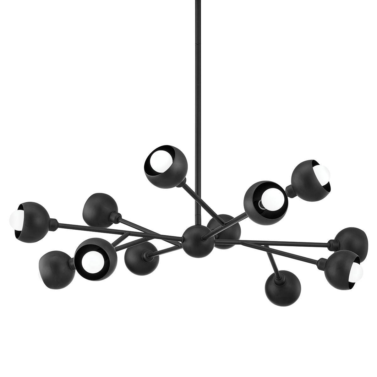 Colt 12 Lights Chandelier Black finish