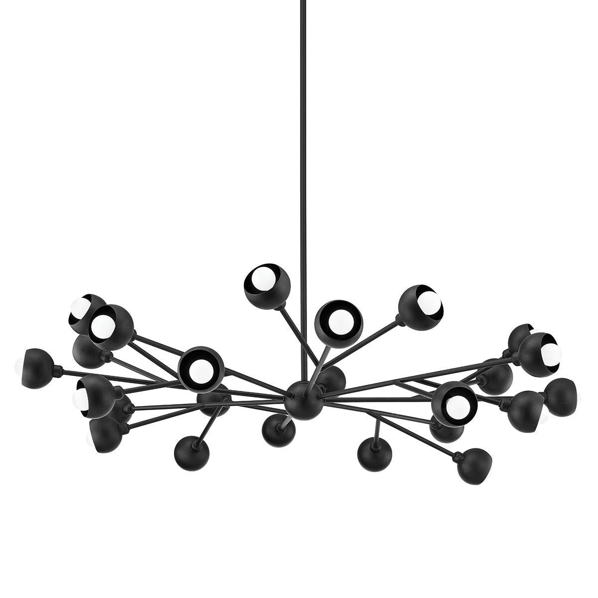 Colt 24 Lights Chandelier Black finish