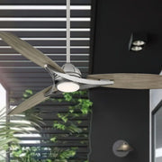 Molino 65" LED Smart Ceiling Fan, Burnished Nickel with Seashore Grey Blades - Bees Lighting