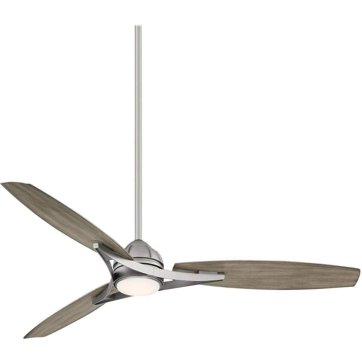 Molino 65" LED Smart Ceiling Fan with Remote, Burnished Nickel with Seashore Grey Blades - Bees Lighting
